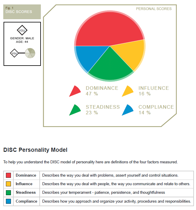 Lee Foropoulos DISC Chart
